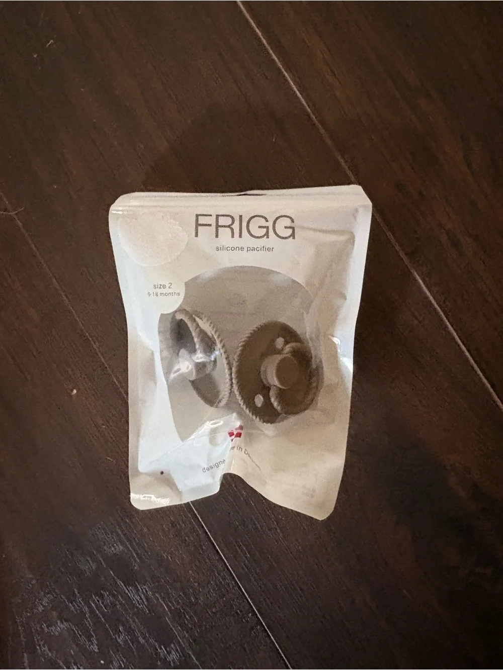 NWT FRIGG Silicone Pacifier in Portobello (Size 2)